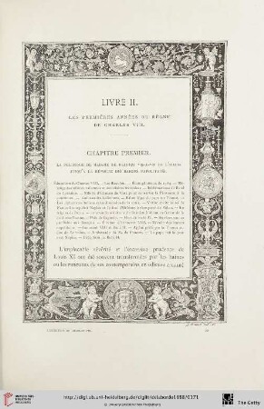 Livre II: Les premières annés du règne de Charles VIII.