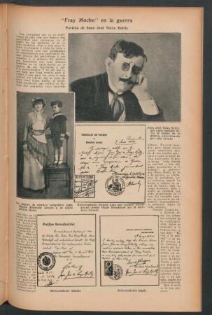 Partida de Juan José Soiza Reilly : "Fray Mocho" en la guerra