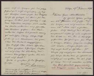 Schreiben an Hermann Muthesius (Brief)