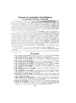 Programm der norwegischen Gesellschaftsreisen