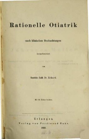 Rationelle Otiatrik nach klinischen Beobachtungen