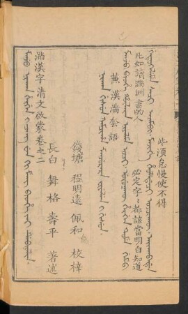 Nikan gisun kamciha manjurara fiyelen i gisun = 兼漢滿套語