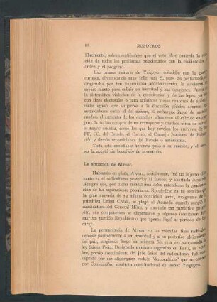 La situación de Alvear