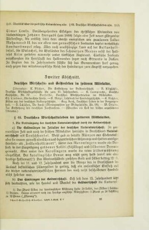 Zweiter Abschnitt. Deutsches Wirtschafts- und Geistesleben im späteren Mittelalter