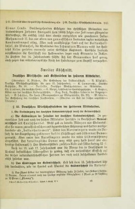 Zweiter Abschnitt. Deutsches Wirtschafts- und Geistesleben im späteren Mittelalter