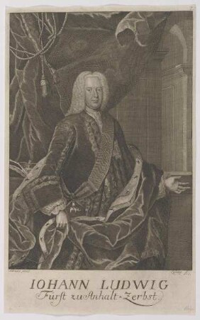 Bildnis des Iohann Ludwig, Fürst zu Anhalt-Zerbst
