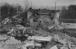 Kriegszerstörte Gaisburger Brücke Stuttgart