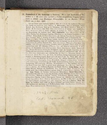 [Informationen über Stammbuch]