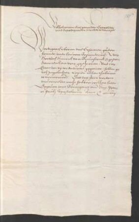 Brief an Dechant, Kapitel, Bürgermeister und Rat von Münster, Bevergern 29.6.1554