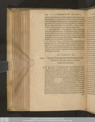 In Caput VI. Quo probatur, quicquid est mutatum, id cùm primùm mutatum est, in eo esse, in quod est mutatum.
