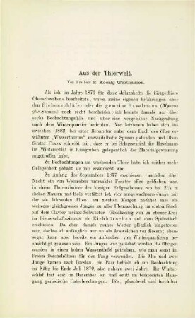Aus der Thierwelt
