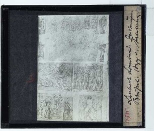 Lombard (u. andere Zeichner), Arenberg-Album (Lüttich MbA) : u.a. Inv. Nrn. N.245, N.244a; weitere Zeichnungen bisher unidentifiziert