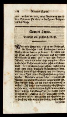 Neuntes Kapitel. Traurige und gefährliche Reise.
