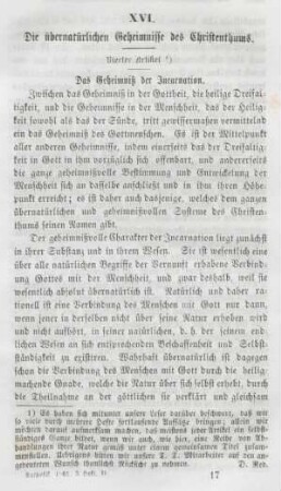 257-281 Die übernatürlichen Geheimnisse des Christenthums : vierter Artikel