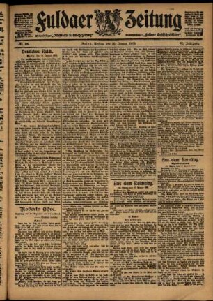 Ausgabe vom Freitag, den 20. Januar 1905.