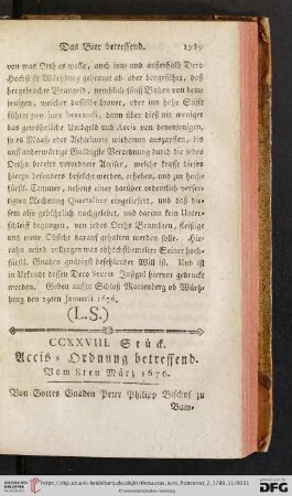 CCXXVIII. Stueck