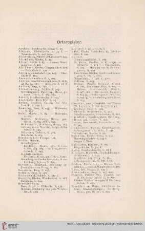 Ortsregister