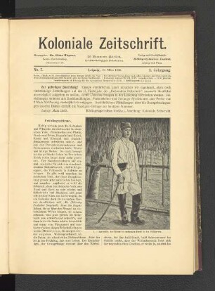 No. 7. Leipzig, 29. März 1900. 1. Jahrgang.
