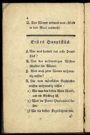 Erstes Hauptstück. - Fünftes Hauptstück.