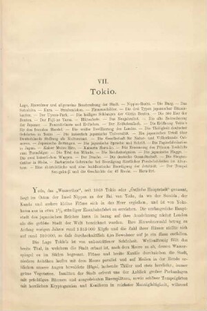 VII. Tokio