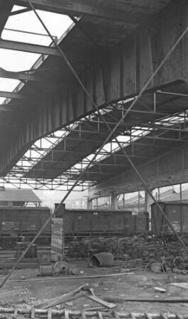 Stuttgart Nord AW Wagenhalle Güterwagen