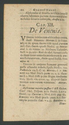 Caput XII. De Venenis.