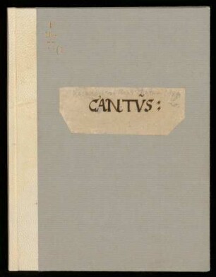 Geistliche Vokalmusik, Instrumentalmusik. Cantus : 17. Jh.