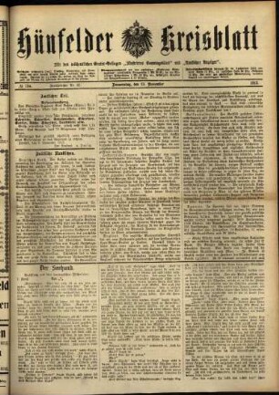 Ausgabe vom Donnerstag, den 13. November 1913.
