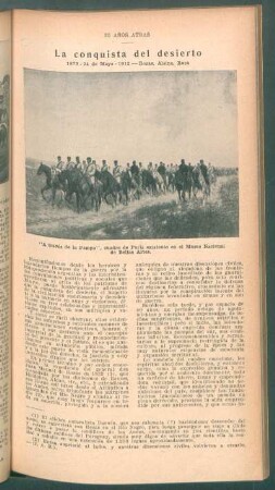 La conquista del desierto : 33 años atras - 1879 - 24 de Mayo - 1912 - Rozas, Alsina, Roca