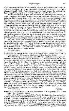 367, Leopold Krebs. Vinzenz Eduard Milde und die Seelsorge in Strafhäusern