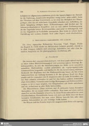 X. Freilebende Kriechtiere und Lurche