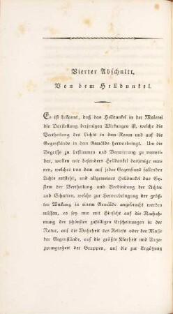 Vierter Abschnitt. Von dem Helldunkel