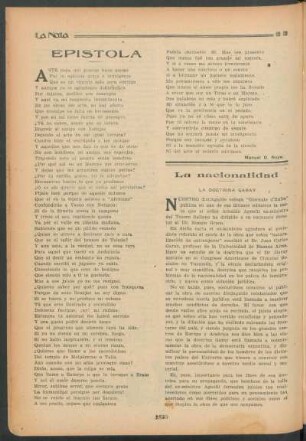 La nacionalidad : La doctrina Garay