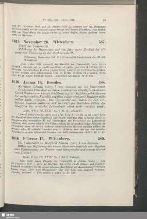 588. 1616, Januar 16. Dresden