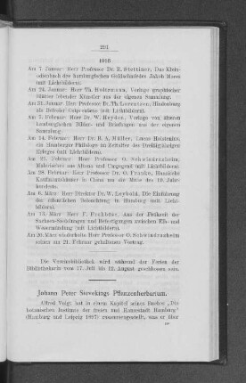 Johann Peter Sievekings Pflanzenherbarium.