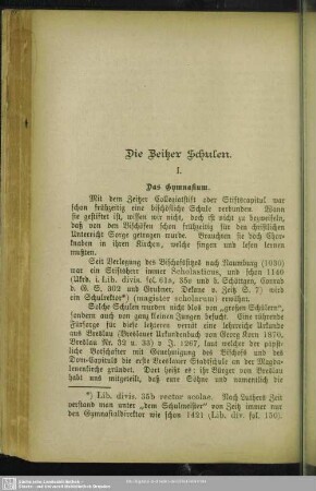 Die Zeitzer Schulen