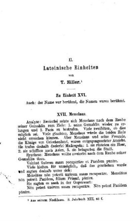 Lateinische Einheiten