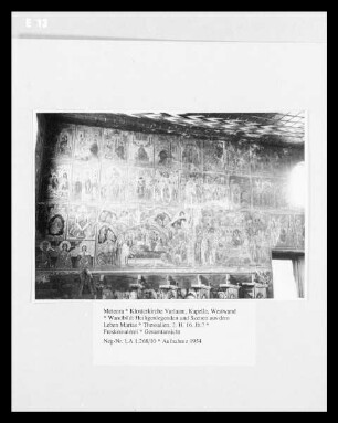 Wandbild: Heiligenlegenden und Szenen aus dem Leben Marias