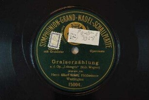 Gralserzählung a. d. Op. "Lohengrin" / (Rich. Wagner)