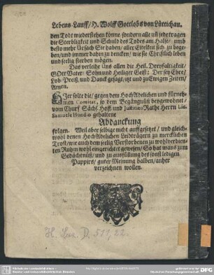 Abdankung : Abdanckung