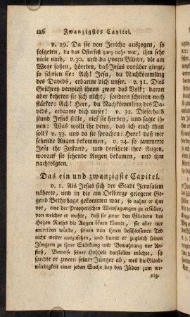 126-141, Das ein und zwanzigste Capitel. - Das zwey und zwanzigste Capitel.