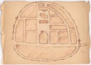 Lageplan der Stadt Königsberg/Neumark: Lageplan von Königsberg (?)