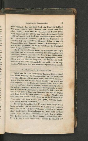 Zerteilung der Sonnenstrahlen