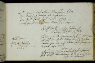 Johannes Wilhelm Bornträger. Göttingen, 7.8.1753.