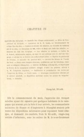 Chapitre IV. Approche des Tai-ping. - ...