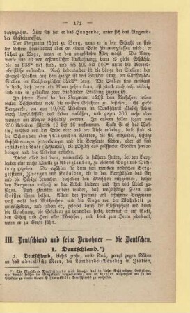 III. Deutschland und seine Bewohner - die Deutschen