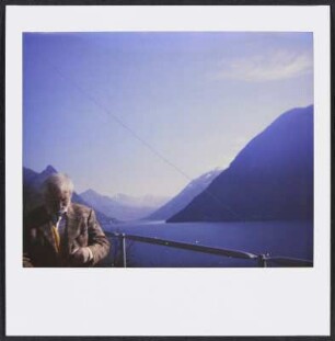 Wolfram Siebeck am Luganersee bei Gandrigna in Lugano