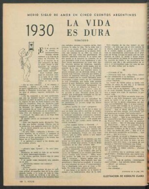 Medio siglo de amor en cinco cuentos argentinos : 1930 - La vida es dura