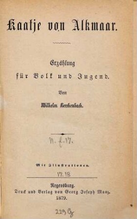 Neue Erzählungen für Volk und Jugend, 17