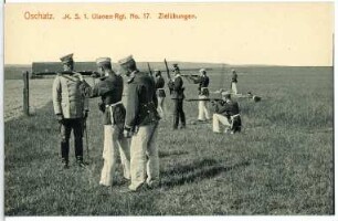 Oschatz. K.S. 1.Ulanen-Regt. No. 17 - Zielübungen
